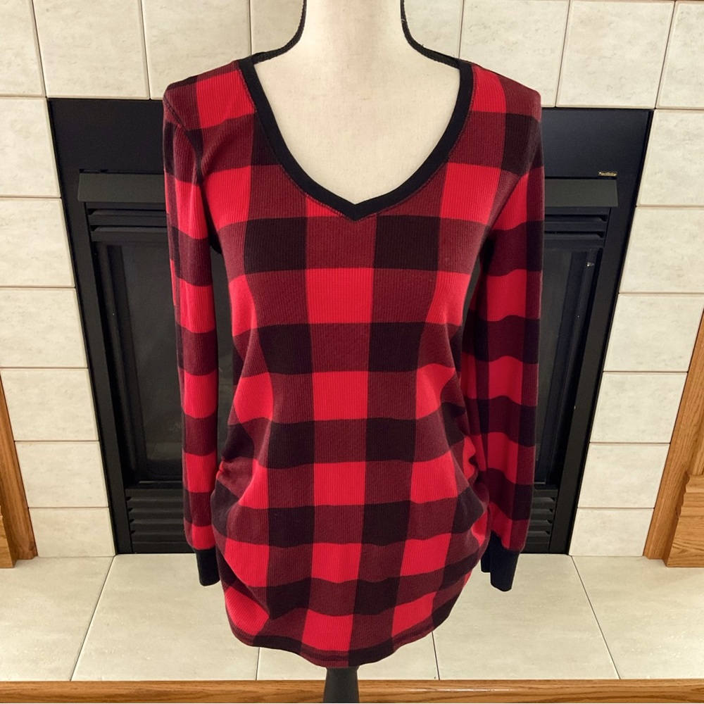 Old Navy Buffalo Plaid Maternity Top, Women’s Sz M